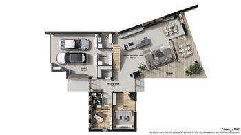 Půdorys 1.NP - Prodej domu 248 m², Vacenovice