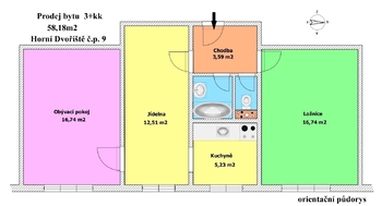 Prodej bytu 3+kk v osobním vlastnictví 60 m², Horní Dvořiště