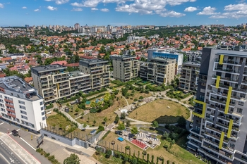 Dron - Pohled na Modřanku - Prodej bytu 5+kk v osobním vlastnictví 134 m², Praha 4 - Modřany