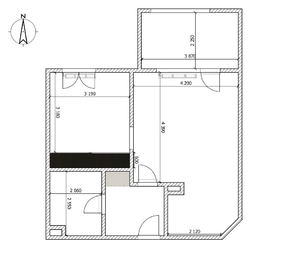 Pronájem bytu 2+kk v osobním vlastnictví 49 m², Praha 9 - Hloubětín
