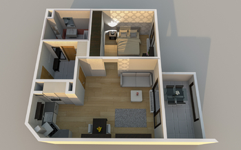 Pronájem bytu 2+kk v osobním vlastnictví 49 m², Praha 9 - Hloubětín