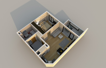 Pronájem bytu 2+kk v osobním vlastnictví 49 m², Praha 9 - Hloubětín