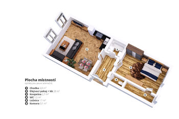 Pronájem bytu 2+kk v družstevním vlastnictví 60 m², Praha 2 - Vinohrady