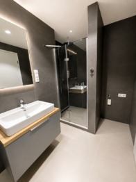 koupelna - sprchový kout - Pronájem bytu 3+kk v osobním vlastnictví 70 m², Praha 3 - Žižkov