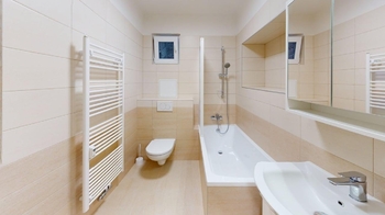 koupelna - Pronájem bytu 2+kk v osobním vlastnictví 50 m², Praha 6 - Dejvice
