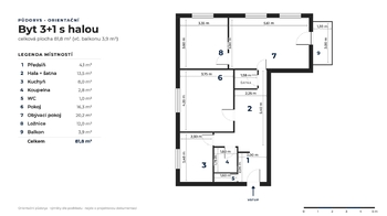 Prodej bytu 3+1 v osobním vlastnictví 78 m², Týn nad Vltavou
