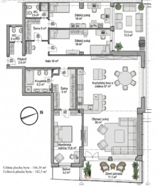 Prodej bytu 4+kk v osobním vlastnictví 166 m², Praha 4 - Michle