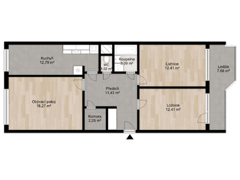 Prodej bytu 3+kk v osobním vlastnictví 75 m², Praha 4 - Kunratice