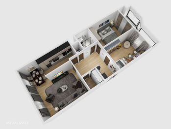 Prodej bytu 3+kk v osobním vlastnictví 75 m², Praha 4 - Kunratice