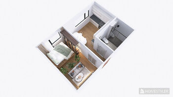 vizualizace - Pronájem bytu 1+1 v osobním vlastnictví 33 m², Šumperk