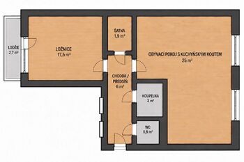 Prodej bytu 3+kk v osobním vlastnictví 60 m², Jedovnice