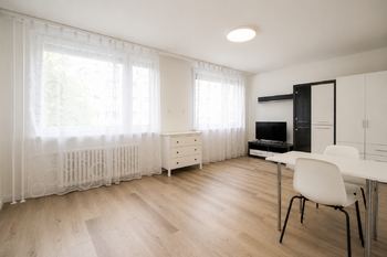 Obývací pokoj - Pronájem bytu 1+kk v osobním vlastnictví 35 m², Praha 4 - Chodov