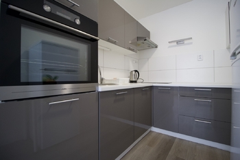 Kuchyň - Pronájem bytu 1+kk v osobním vlastnictví 35 m², Praha 4 - Chodov