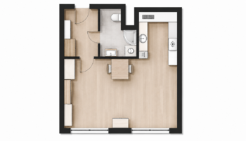 Orientační plánek - Pronájem bytu 1+kk v osobním vlastnictví 35 m², Praha 4 - Chodov