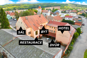 části areálu - Prodej ubytovacího zařízení 1360 m², Blšany