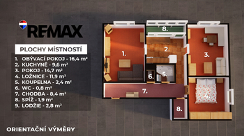 Prodej bytu 3+1 v družstevním vlastnictví 66 m², Liberec