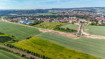 Pohled směr  jih - Prodej pozemku 16839 m², Rakovník