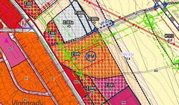 Územní plán - Prodej pozemku 16839 m², Rakovník