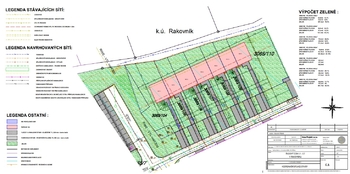 Situace řadovky - Prodej pozemku 16839 m², Rakovník