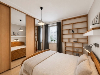 Ložnice - Pronájem bytu 3+1 v osobním vlastnictví 79 m², České Budějovice