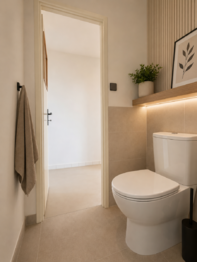 WC vizualizace - Prodej bytu 3+1 v osobním vlastnictví 66 m², Plzeň