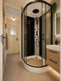 koupelna vizualizace - Prodej bytu 3+1 v osobním vlastnictví 66 m², Plzeň