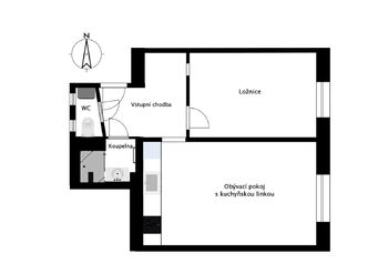 Pronájem bytu 2+kk v osobním vlastnictví 43 m², Praha 4 - Nusle
