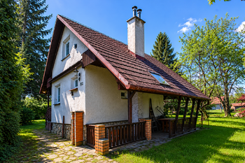 pohled ze severovýchodu - Prodej chaty / chalupy 50 m², Trojanovice