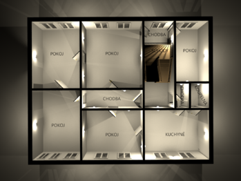 2. nadzemní podlaží - Prodej nájemního (činžovního) domu 441 m², Žirovnice