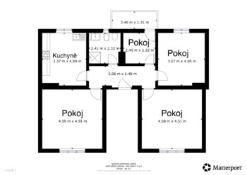 Pronájem bytu 3+1 v osobním vlastnictví 99 m², Litoměřice