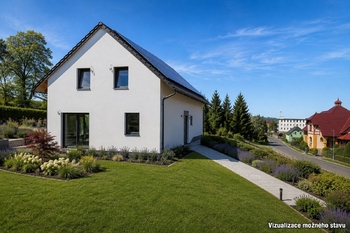 Vizualizace okolí domu - Prodej domu 161 m², Mikulášovice