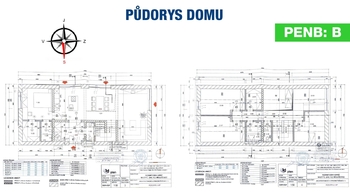 Půdorys domu - Prodej domu 161 m², Mikulášovice