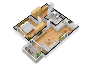 Pronájem bytu 2+kk v osobním vlastnictví 57 m², Praha 4 - Hodkovičky