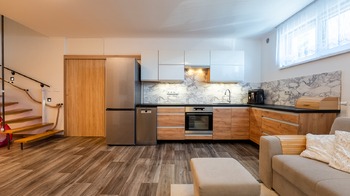 Přízemí - kuchyně - Prodej bytu 3+kk v osobním vlastnictví 74 m², Ivanovice na Hané