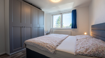 Patro - Ložnice - Prodej bytu 3+kk v osobním vlastnictví 74 m², Ivanovice na Hané