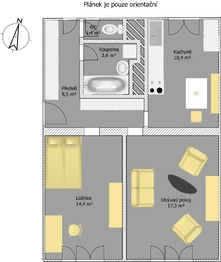 Prodej bytu 2+1 v osobním vlastnictví 62 m², Příbram