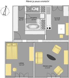 Prodej bytu 2+1 v osobním vlastnictví 62 m², Příbram