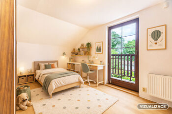 Vizualizace - dětský pokoj - Prodej domu 137 m², Praha 4 - Modřany