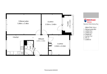 Prodej bytu 3+1 v osobním vlastnictví 69 m², Sokolov