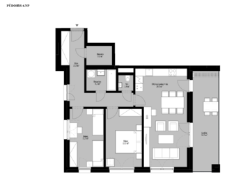 Pronájem bytu 3+kk v osobním vlastnictví 78 m², Praha 4 - Modřany
