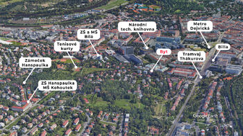 Pronájem bytu 3+kk v osobním vlastnictví 76 m², Praha 6 - Dejvice