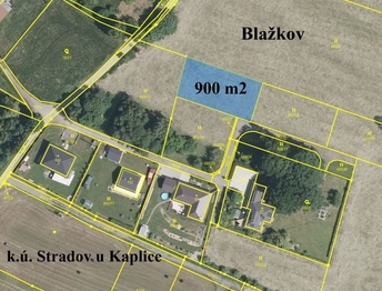 Prodej pozemku 900 m², Omlenice