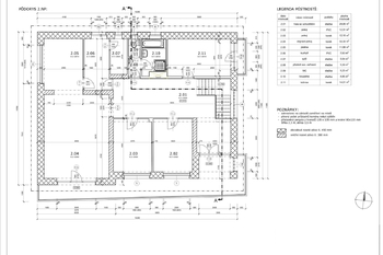 Půdorys patra s rozměry - Prodej domu 234 m², Týnec nad Labem
