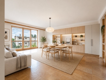 VIZUALIZACE obývacího pokoje - Prodej domu 234 m², Týnec nad Labem
