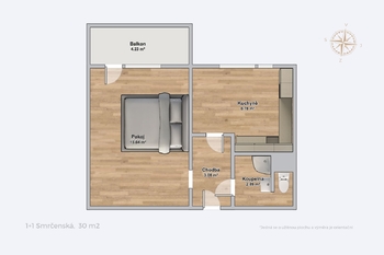 Prodej bytu 1+1 v osobním vlastnictví 31 m², Jihlava