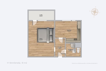 Prodej bytu 1+1 v osobním vlastnictví 31 m², Jihlava