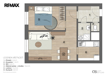 Prodej bytu 2+kk v osobním vlastnictví 43 m², Praha 6 - Ruzyně
