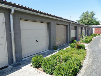 Vizualizace po revitalizaci. garáží. - Prodej garáže 18 m², Cheb