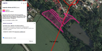Náhled sítí eg.d - Prodej pozemku 25771 m², Dačice