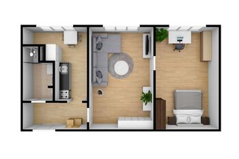Pronájem bytu 2+1 v družstevním vlastnictví 59 m², Rokycany